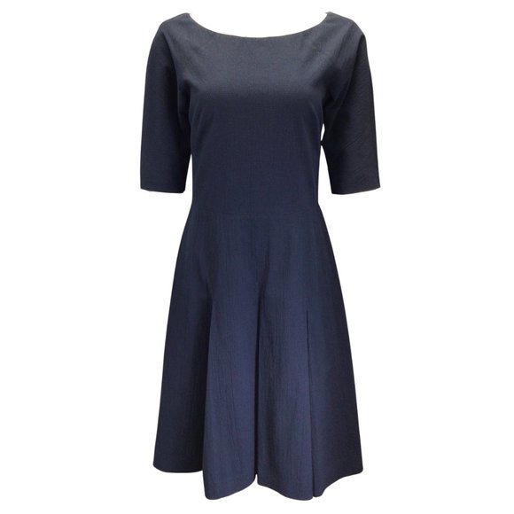 Rosela Short in Navy Lemon Print Cotton